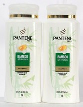 2 Bottles Pantene Pro V 19.1 Oz Bamboo Strong Root To Tip Strength Shampoo