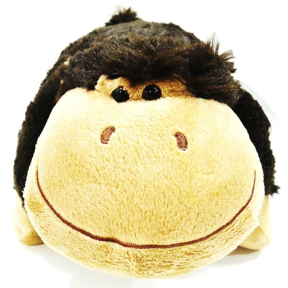 Authentic Pillow Pet Silly Monkey Blanket Plush Toy Gift 
