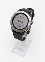 Garmin Fenix 6 Multisport GPS Watch Silver with Black Band  image 3