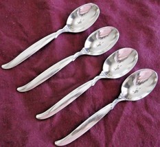 1847 Rogers IS Silverplate 4 Teaspoons Flair Pattern 6&quot; GUC - $14.84