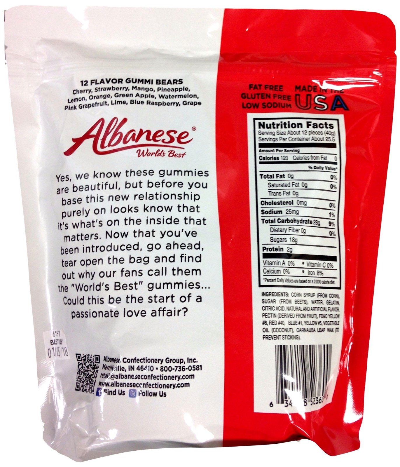 Albanese Gummy Bears 12 Flavor 36 Ounce (Pack of 1) Boyds