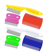6 Pieces Pet Lice Combs Dog Grooming Flea Comb Cat Tear Stain Comb for R... - $15.49