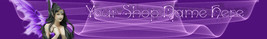 Web Banner Purple Fairy Mystical Swirls Custom Designed 96a  - $7.00
