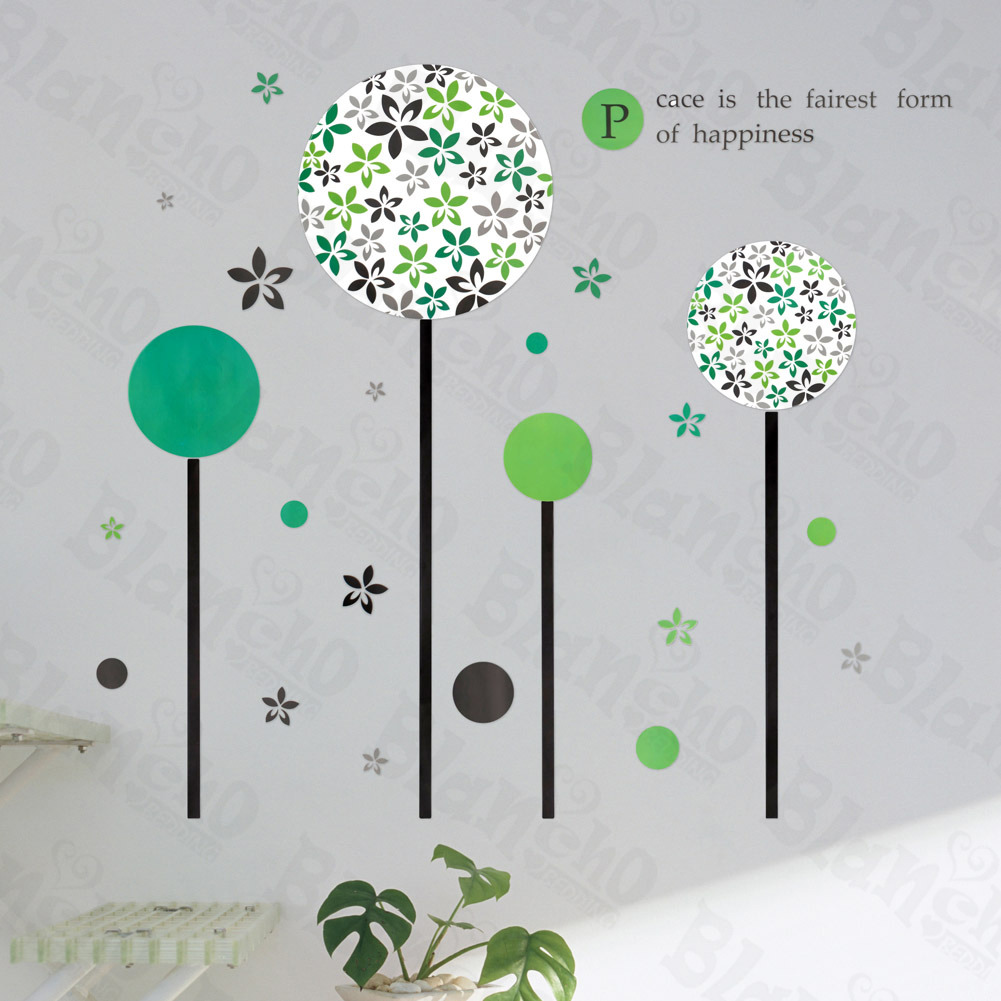Green Germination - Large Wall Decals Stickers Appliques Home Decor