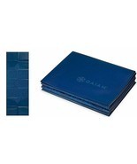 Gaiam Foldable Yoga Mat Super Compact and Ultra Lightweight Blue BRAND NEW - £26.36 GBP