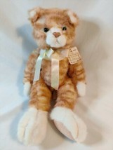 Russ Berrie Vintage Heartcraft Collection SCRATCH 14” Tabby Cat Brown Plush RARE - $42.08