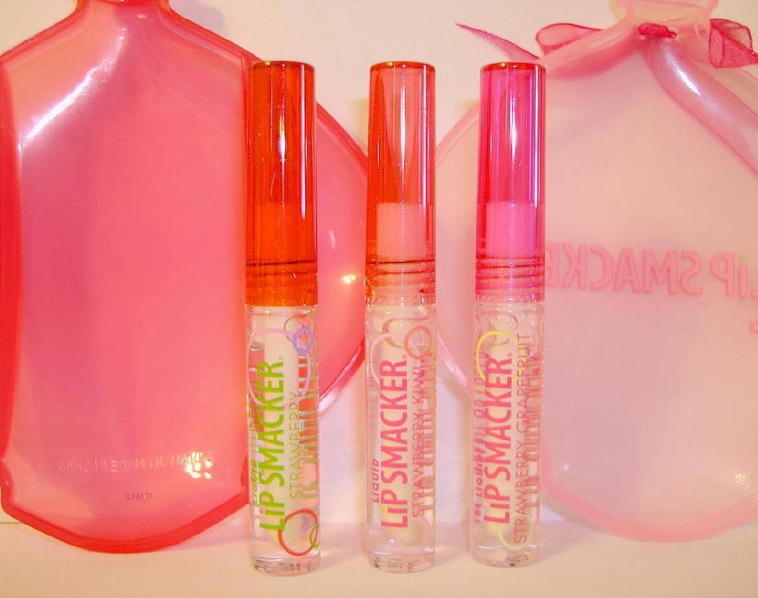 Liquid Lip Smacker Gloss Strawberry Kiwi Grapefruit 3 Pack Icy Fun