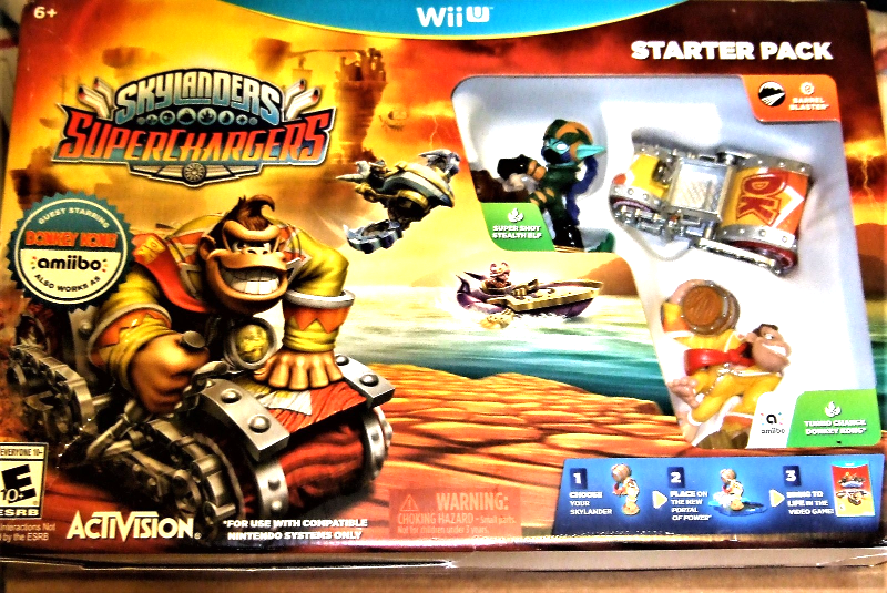 skylanders superchargers wii u donkey kong