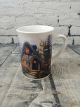 2003 Thomas Kinkade Media Arts Group Coffee Mug With Cozy Cottage Painting - $19.79