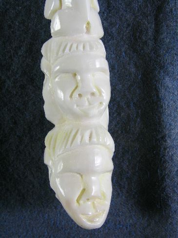 Walrus Tooth Carving by William Soonagrook jr St Lawrence Island AK