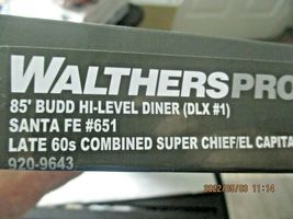 Walthers Proto Stock # 920-9643 Santa Fe 85' Hi-Level Diner DLX #1 (HO) image 5