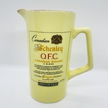 Schenley O.F.C Canadian Whiskey Yellow Pitcher USA 6 3/4&quot; Height 24oz - $14.51