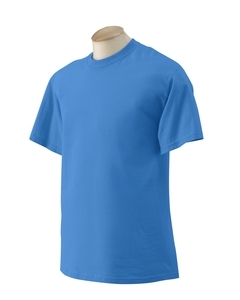 3XL Iris Blue Gildan G200 Ultra Cotton T-shirt  Pre-shrunk cotton azul claro