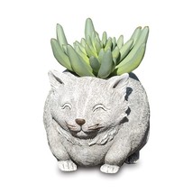 Stone Resin Mini Cat Planter - $30.00