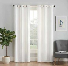 Eclipse Microfiber Thermal Blackout Window Panel 42 in W x 95 in L - White - $14.25