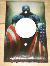Captain America Light Switch Power Outlet Single Double Wall Cover Plate decor image 13