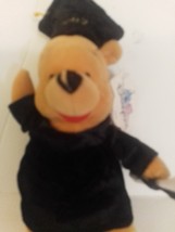 Disney 2002 Graduation Pooh 8" Bean Bag Plush Toy VG With All Tags - $19.99