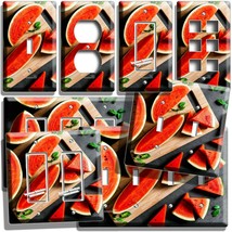 RED JUICY WATERMELON SLICES CUTTING BOARD LIGHT SWITCH OUTLET WALL PLATE... - £8.84 GBP+
