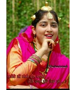 Punjabi Folk Cultural Gidha Girls Small Saggi Full Gold Look Traditional... - $19.94