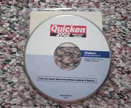 NEW Quicken 2002 CD New User Edition Intuit SEALED for Windows 95/98/200... - $24.95