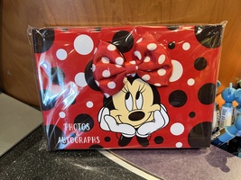 Disney Parks Minnie Mouse Autograph and Photo Book NEW