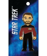 Star Trek Next Generation Commander Riker Standing Figure Metal Enamel P... - $9.70