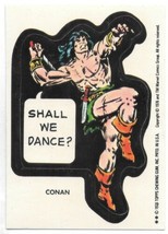 Marvel Comic Super Heroes Conan Sticker Card 1976 Topps White Back NEAR MINT EX - $57.87