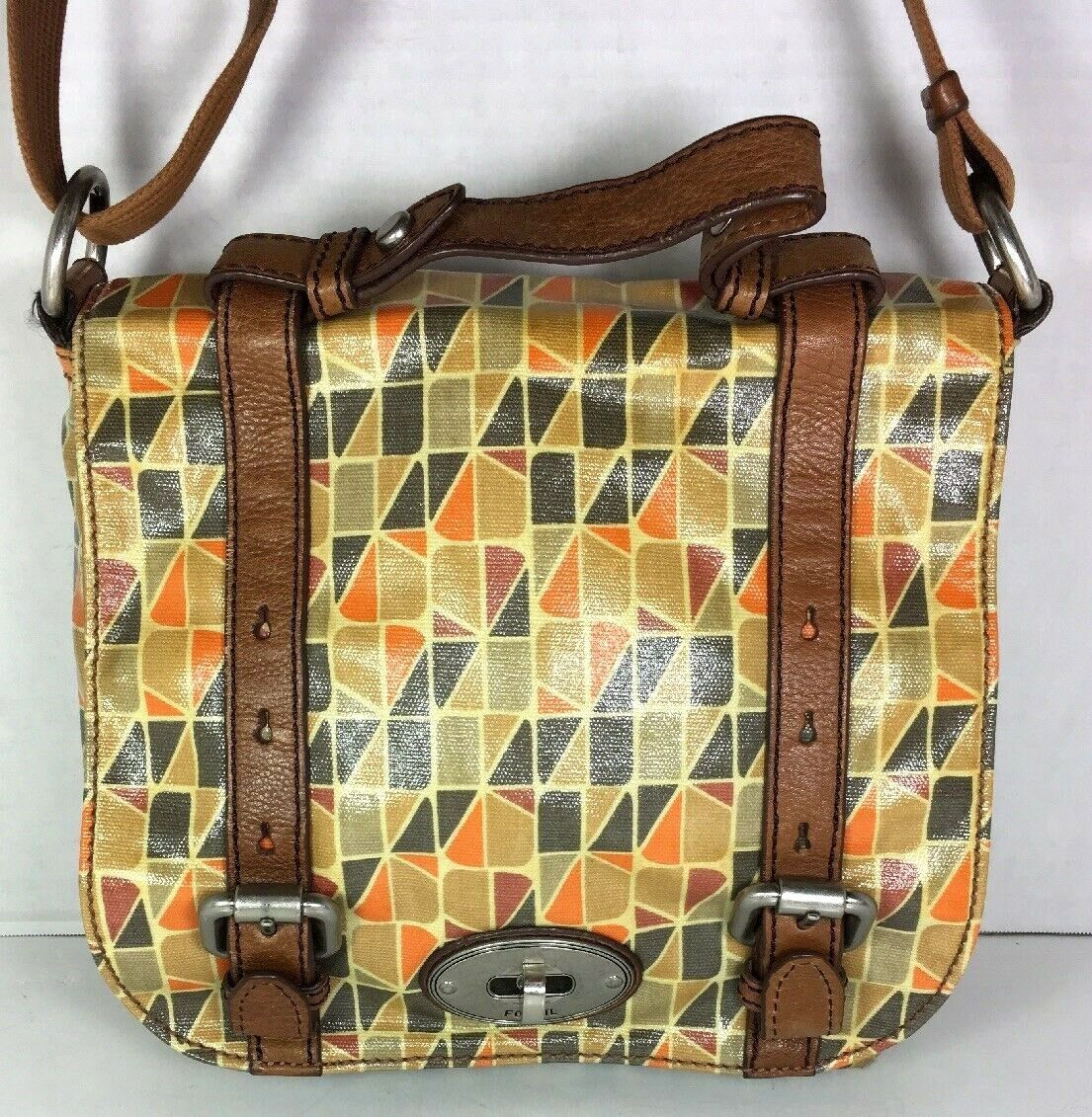 fossil multicolor handbag