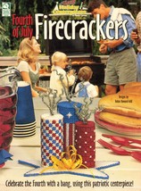 Plastic Canvas Patriotic Firecracker Centerpiece Place Mat Trivet Hanger Pattern - $11.99