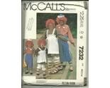 McCall's Sewing Pattern 7232 Men's Women's Costume Raggedy Ann Raggedy Andy New