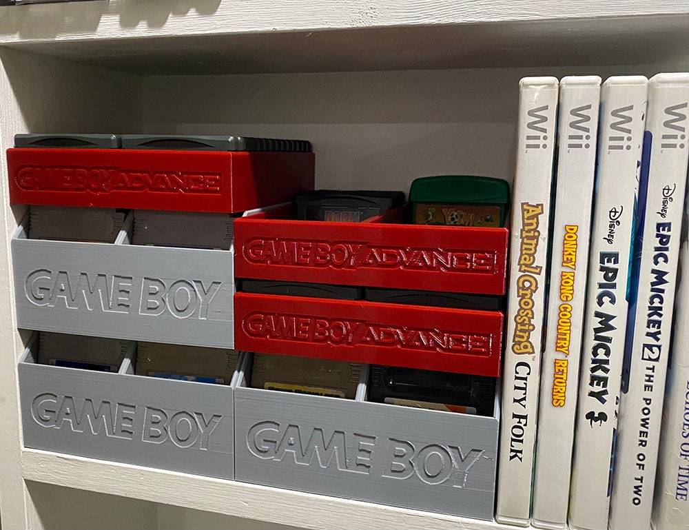 Game Boy Advance GBA Game Tray Stackable Portable Gameboy Cartridge