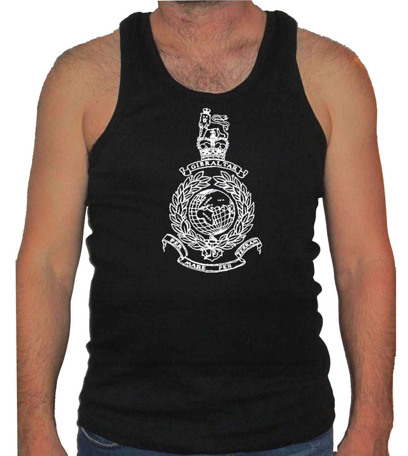 UK British army special forces Royal Marines commando muscle black tank