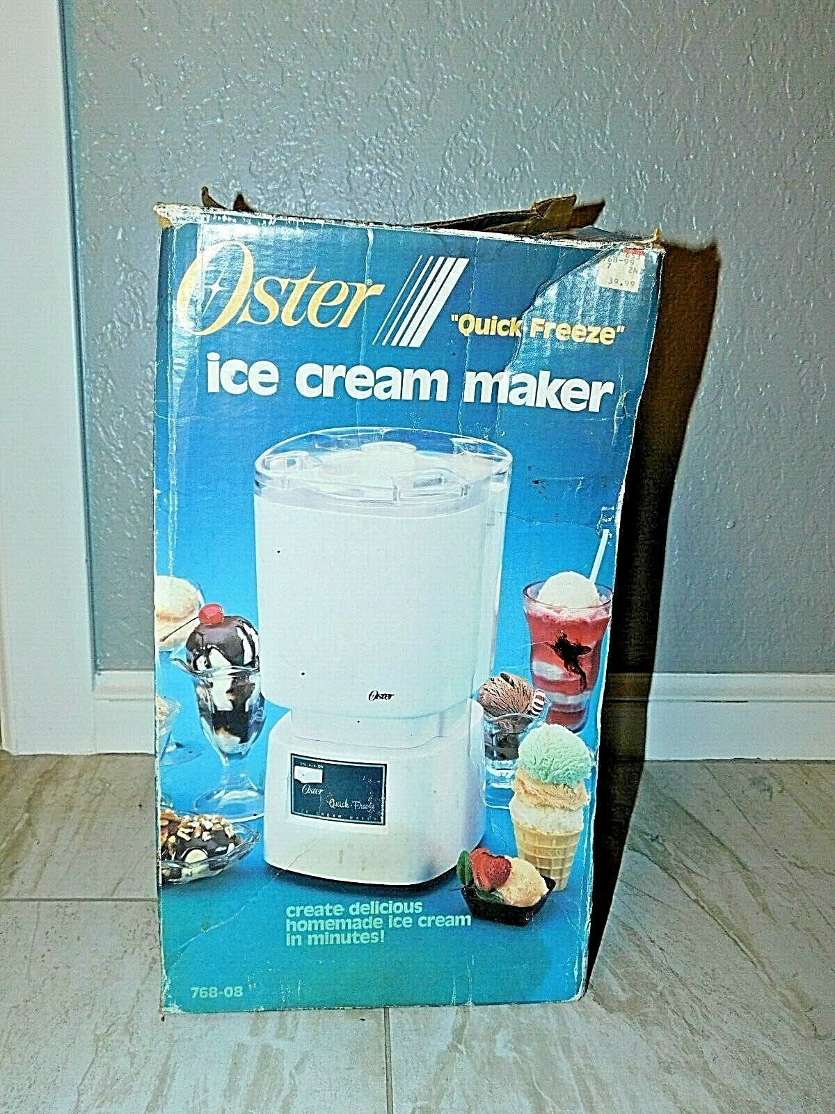 Oster Vintage Kitchen Center Quick Freeze Ice Cream Maker Accessory