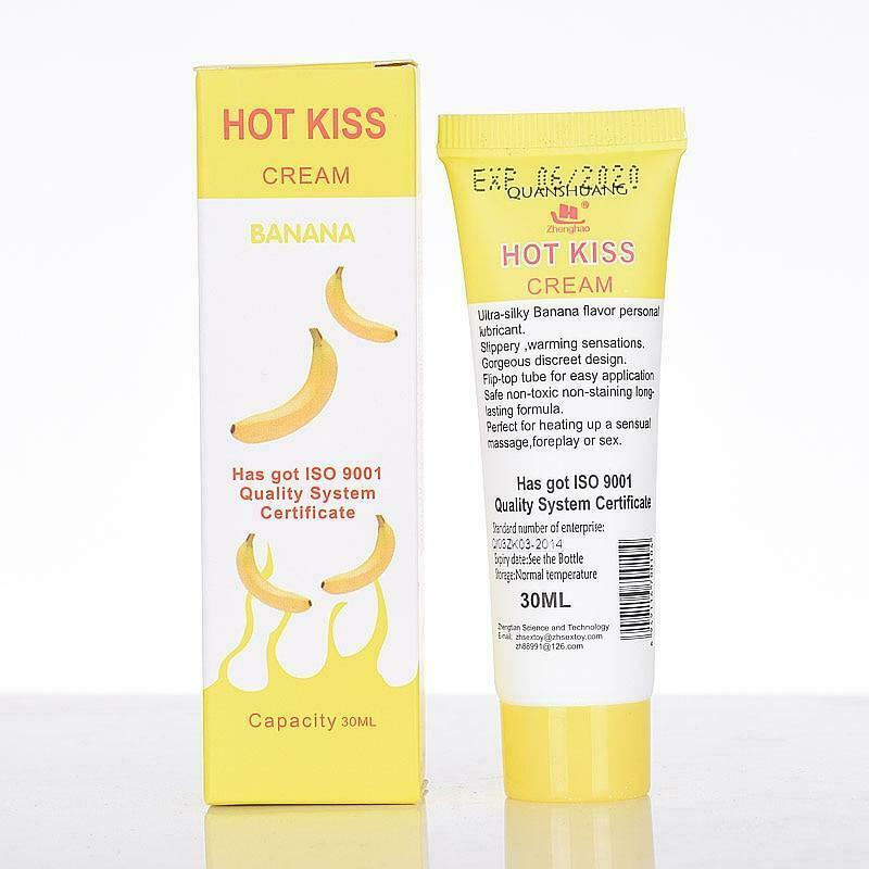 HOT KISS Lubricant Banana Body Cream Edible Safety Lubrication
