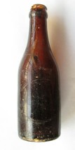 Brown straight side bottle - chip on mouth - $4.95