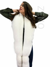 Arctic Fox Fur Boa 70' (180cm) + Tails as Wristbands / Headband Saga Furs Stole image 6