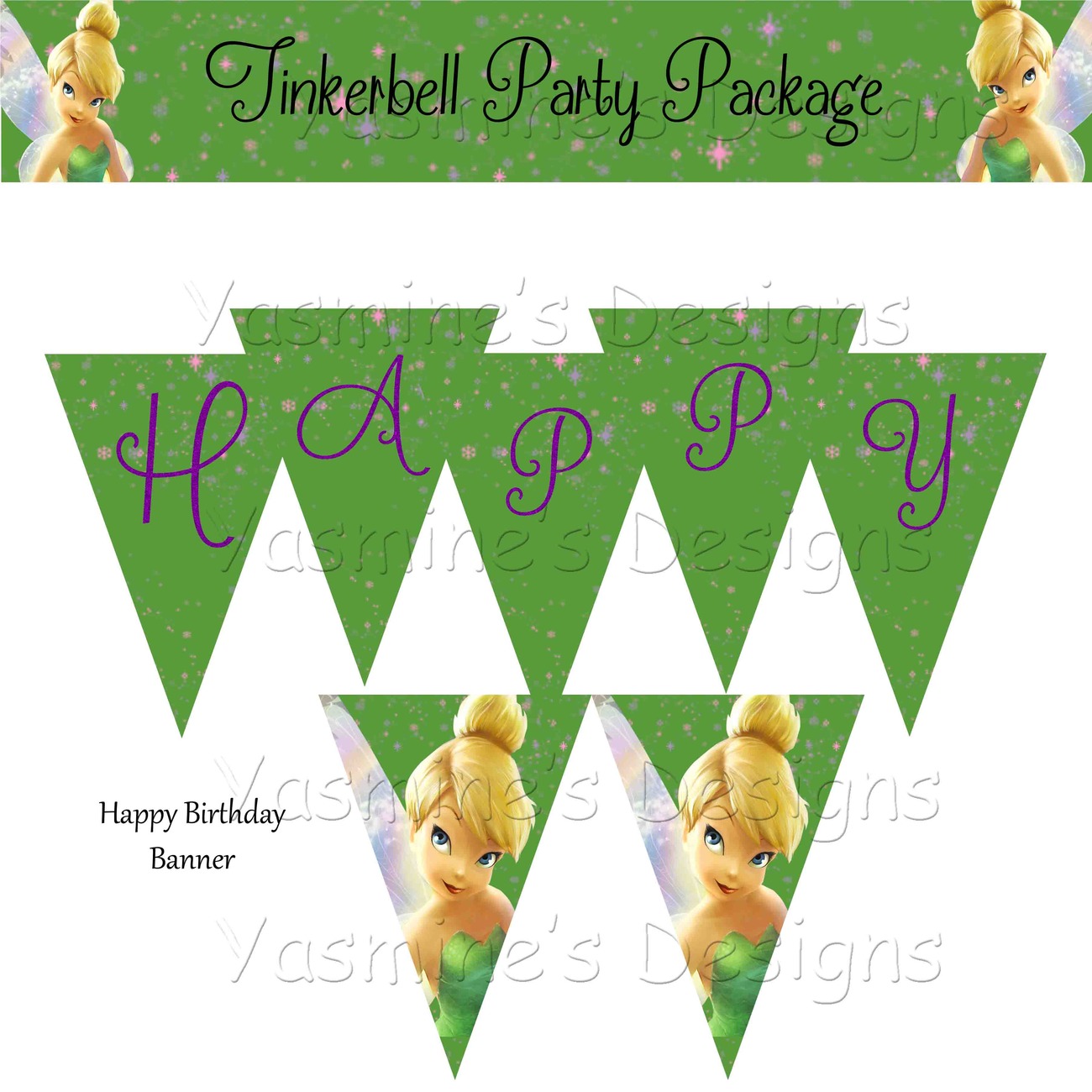 Green Tinkerbell Party Package - Printable - DIY ...
