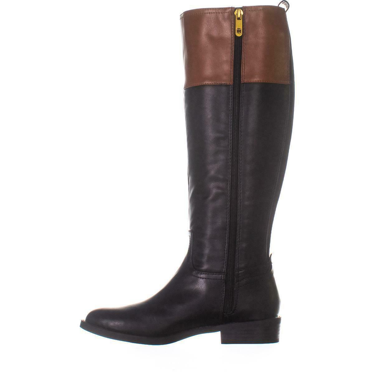 Tommy Hilfiger Ilia4 Knee High Riding Boots, Black Multi - Boots