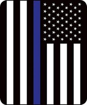 POLICE FLAG THIN BLUE LINE QUEEN SIZE BLUE LIVES MATTER BLANKET 79'' x 96''