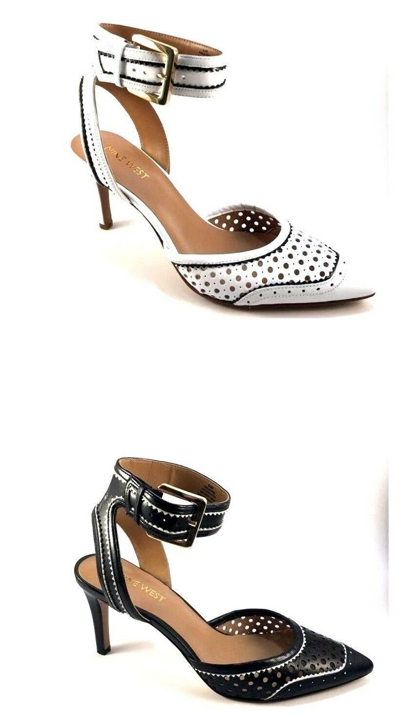 nine west forty asymmetrical strappy pumps