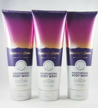 (3) Bath & Body Works Sunset Glow Shea Coco Moisturizing Body Wash 10oz New - $38.48