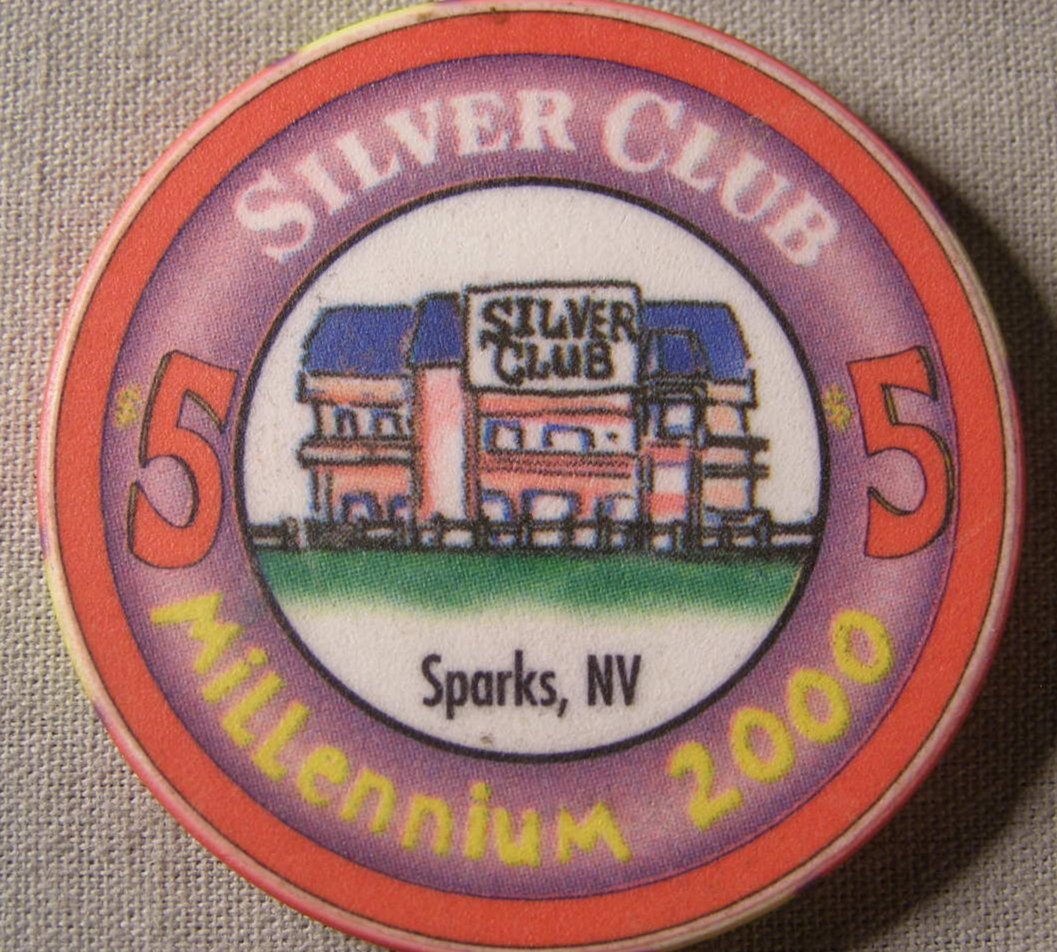 1999 - $5.00 Casino Chip From: The Silver Club - (sku#2104)