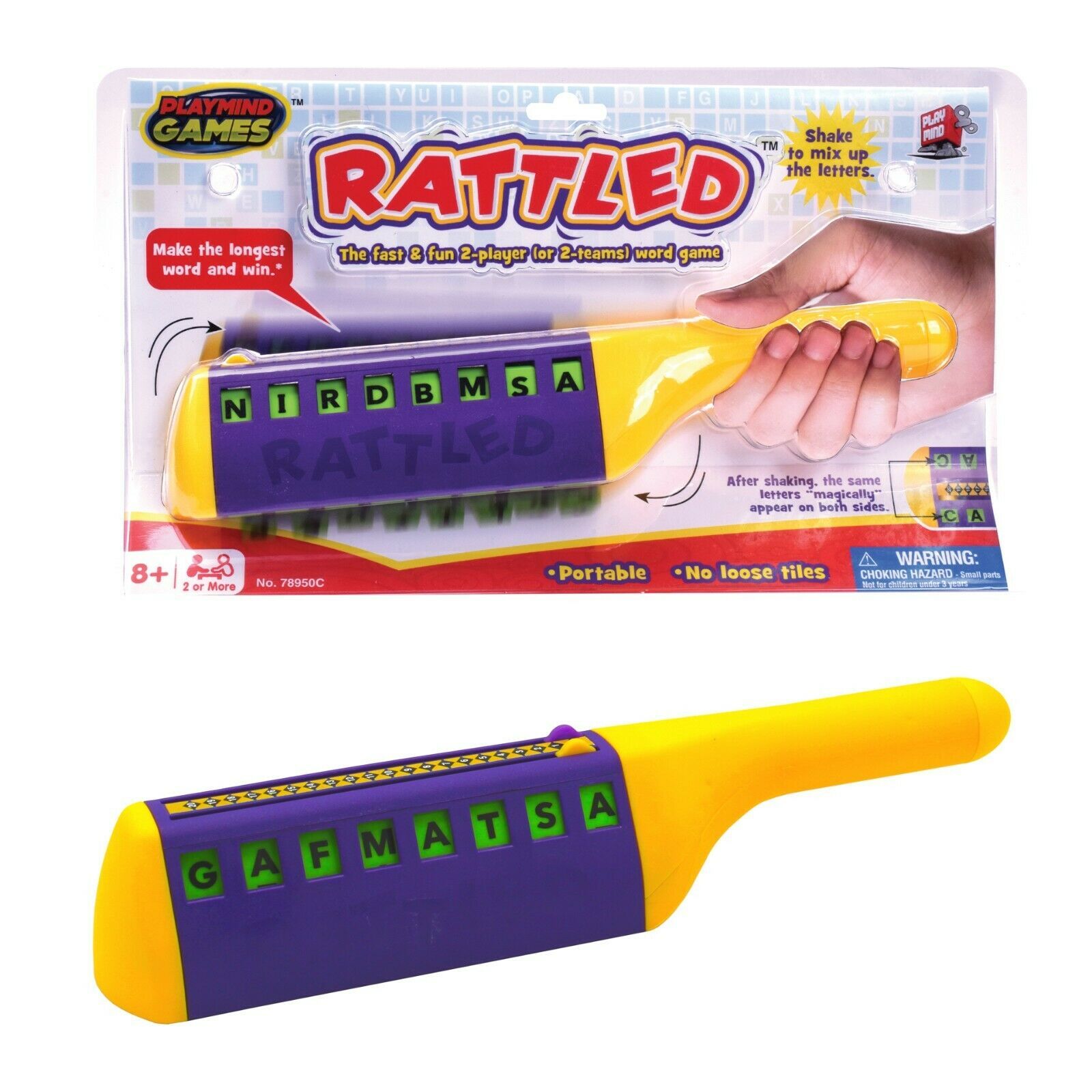 Rattled - Fast & Fun 2-Player Word Spelling Game! Race To Build The Longest word