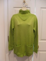 new/pkg NEWPORT NEWS  apple green funnel neck long leggings sweater  medium - $18.80