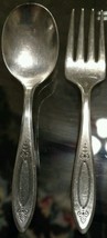 Oneida Community Silver Plate Child's 2 Pc. Set (Spoon and Fork) - $11.26