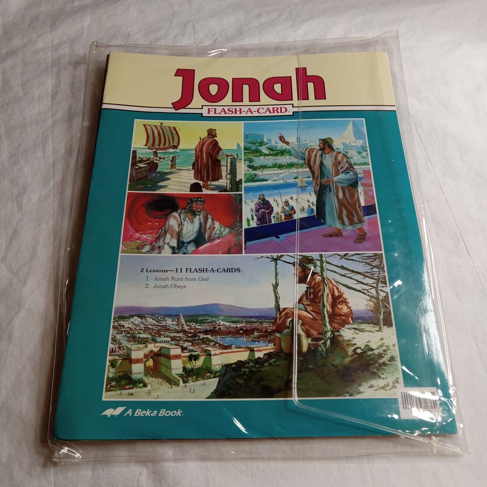 A Beka Book Flash a Card - Jonah 2 Lessons, 11 Cards + Lesson Guide