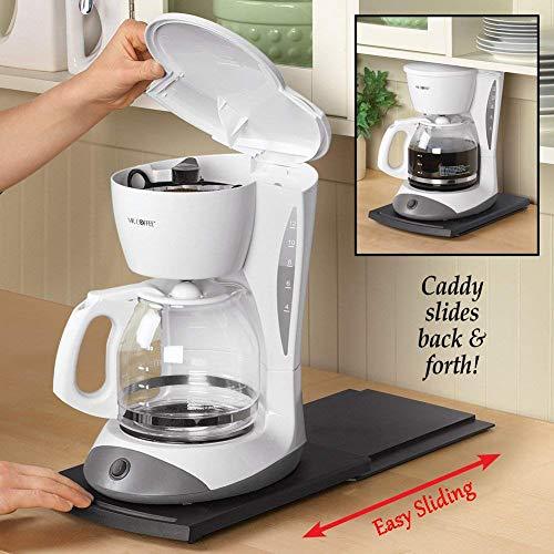 Appliance Caddy Sliding Coffee Maker Tray, 12" Coffee Pot Slider