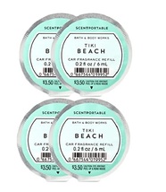 Bath &amp; Body Works Tiki Beach Scentportable Car Fragrance Refill x4 - $19.99