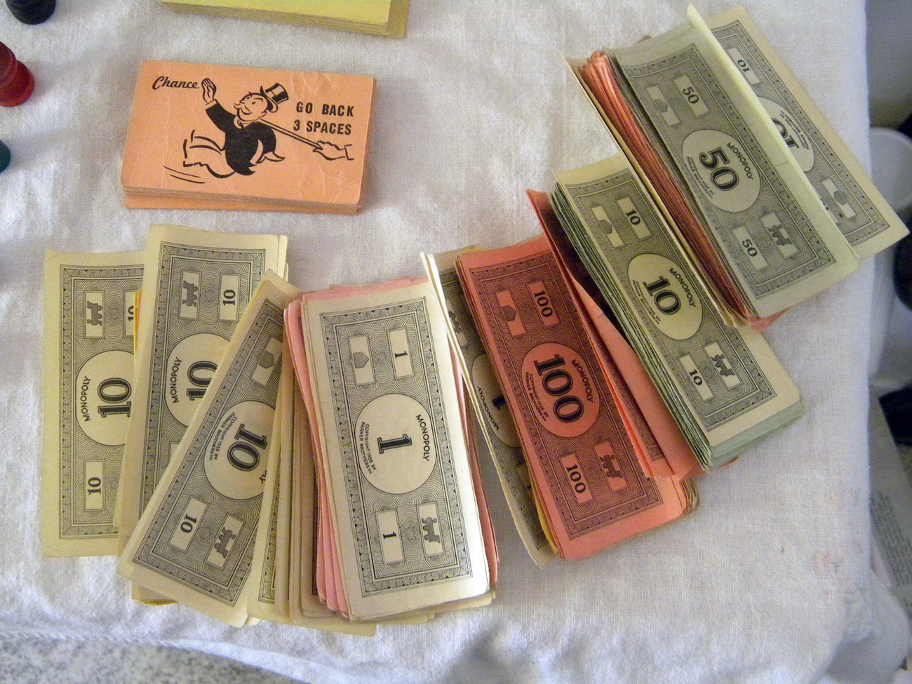 VINTAGE 1974 Monopoly Board Game REPLACEMENT PARTS TOKENS CARDS HOTEL MONEY 