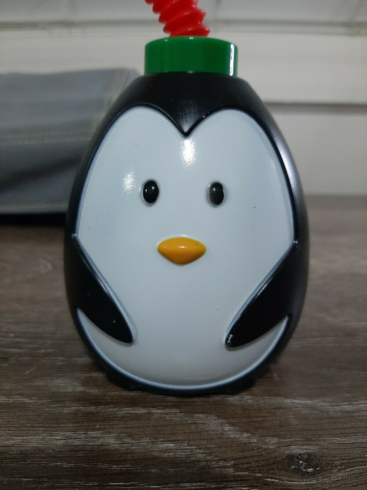 Kids Penguin Cup with Straw (1) Plastic Christmas - Kitchen & Dining